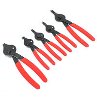 Suunbright 5pc Snap Ring Pliers Set Pince de retenue interne externe pour circlips droit courbé