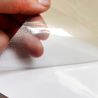 Film de lamination PVC transparent adhésif à texture cuir, film vinyle à texture cuir pour lamination à froid, film de protection photo à texture cuir