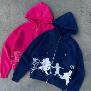 Pantalones Cortos Deportivos de Felpa de Alta Calidad, Multicolores, Personalizados, de Cintura Alta, Gruesos, Cálidos, Holgados, de Pierna Recta, Estilo Deportivo, de Mohair - Product Image 4