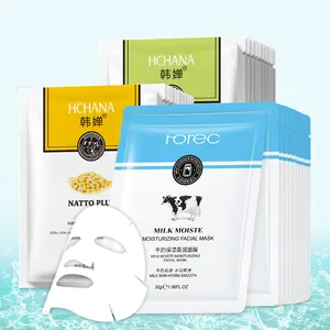 OEM ROREC private label milk Natto goat milk whitening moisturizing skin care organic natural smoothing face care facial mask