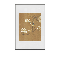 Peintures décoratives suspendues de style chinois avec des fleurs et des oiseaux pour la maison, la salle de thé
