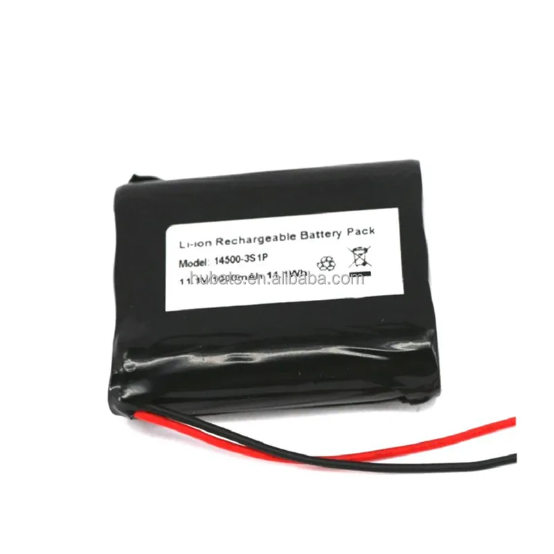 14500 AA 11.1V 3S1P 1000mAh 리튬 이온 충전식 배터리 팩 전기 장치 14500 12v 11.1wh 배터리