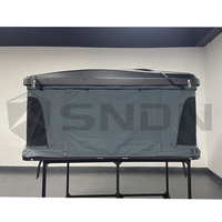 Carpa de Techo SNDN de Alta Calidad, Carcasa Rígida de ABS, Impermeable, Amplio Espacio Interior, Ligera, para Vehículos 4x4, para 4 Personas, con Ventana Grande