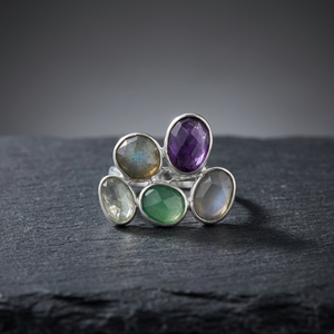 Anillos de Piedras Preciosas para Mujer con Engaste de Bisel en Plata de Ley para Fiestas - Venta al por Mayor de Proveedor y Vendedor Indio - Product Image 3