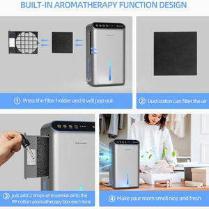 HASHONE Desumidificador de Ar Elétrico Inteligente Wifi com Display LED 2.5L Humidade Absorvente Desumidificador Portátil Doméstico para Casa - Product Image 5