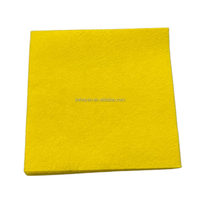 Kain pembersih penyerap Super kuning dapat digunakan kembali poliester Viscose kain lap Jumbo non-tenun handuk pembersih dapur gaya polos