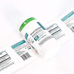 Etiquetas de Vinilo de Grado Médico Resistentes al Agua Personalizadas Directas de Fábrica, con Acabado Mate y UV 3D para Botellas de Vitaminas y Píldoras - Product Image 2