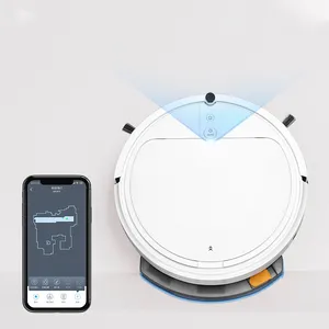 365 trapeadores Suppliers-Robot aspirador inteligente para el hogar, dispositivo de limpieza en seco y húmedo, con navegación por Wi-Fi, fregona para suelo