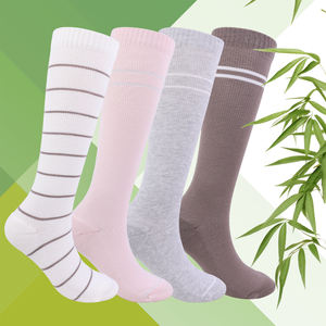 Calcetines de Compresión de Bambú Personalizados para Mujeres Embarazadas, 15-20 mmHg, hasta la Rodilla, con Amortiguación Pesada, Novedad 2026 - Product Image 6