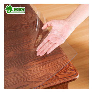<span class=keywords><strong>Nappe</strong></span> transparente en PVC Boligao 3 mm, antistatique, imperméable, résistante à l'huile et à la chaleur, sans lavage, pour table basse - Product Image 2