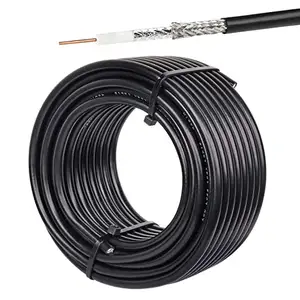 Kabel koaksial Rg59 Denudeur Rg59/Rg6 kualitas tinggi 75-Ohm dengan konektor kabel koaksial Crimper Bnc/Rca