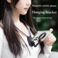 Cadeaux d'entreprise Support de téléphone pour cou Support mobile magnétique réglable mains libres pour l'enregistrement vidéo Portable pour Iphone
