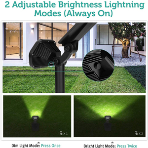 10 LED 100 Lumen Lumières Solaires Lumineuses Extérieur Étanche Paysage Projecteur Lampes De Sécurité pour Allée Voie Passerelle - Product Image 5