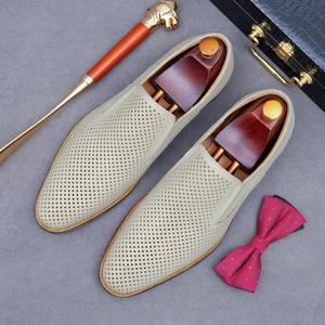 Zapatos de Cuero Casuales de Negocios para Hombre, Sandalias de Cuero Genuino, Estilo Verano - Product Image 4