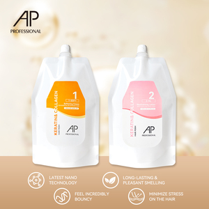 Đầy đủ độ đàn hồi tóc Perm Lotion sóng chuyên nghiệp làm mịn và dưỡng ẩm tóc xoăn Perm - Product Image 3