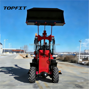 รถตักล้อยางดีเซลคุณภาพสูง TOPFIT สำหรับงานหนัก ขับเคลื่อน 4 ล้อ สีแดง ความจุบุ้งกี๋ 0.6 ลูกบาศก์เมตร ประสิทธิภาพสูง - Product Image 2