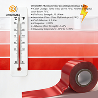 Cinta Eléctrica de Silicona Termoactiva Verde/Amarillo/Rojo Clase H 30KV/mm Resistencia Dieléctrica 10m de Longitud -60~180 ℃