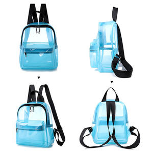 Custom Waterproof Personalized <b>Clear</b> Pvc Transparent Mini <b>Backpack</b> Ladies Women <b>Backpack</b> - Product Image 5