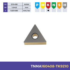 Plaquettes en carbure de tungstène TNMA 160404 160408 160412 pour usinage CNC, dégrossissage négatif, tournage, revêtement CVD, support OEM - Product Image 2