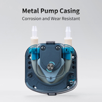Pompe doseuse péristaltique 24v 3000 ml/min avec tête de pompe échangeable à moteur pas à pas bipolaire et tube péristaltique armé