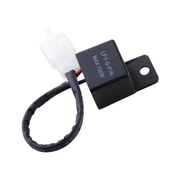 Motorcycle 2 Pin LED Turn Signal Flasher Relay LF1-S-PIN 150W Max Hyper Flash Fix