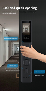 Cerradura Inteligente SINOVO Tuya con Cámara, Identificación Facial, Videollamada, Huella Dactilar, Cerradura Biométrica Wifi Tuya, Cerradura de Puerta de Empujar y Tirar - Product Image 3