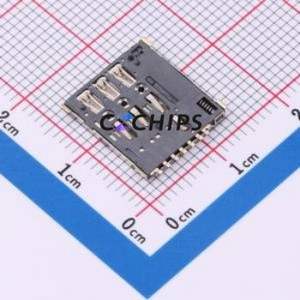 NANO-SIM-0500B-P SIM Card Connector SMD Connector Self-Return Type Nano SIM Card Card Holder 1.37mm - Product Image 2