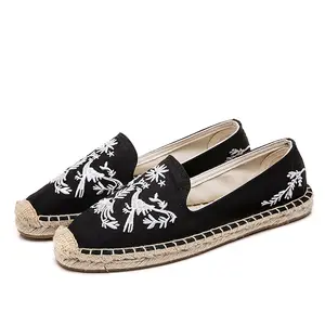 Nicecin Espadrille Flats Voor Vrouwen, Slip Op Espadrille Instappers Schoenen, Handgemaakte Natuur Authentieke En Originele Espadrilles