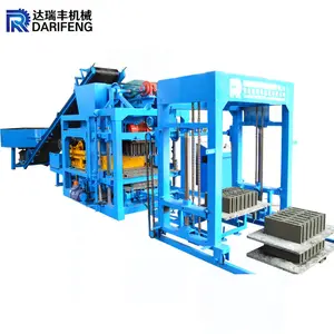 Darifeng 6 inches hollow block making machine building blocks machine production line in China For sale qt4 25 block machine