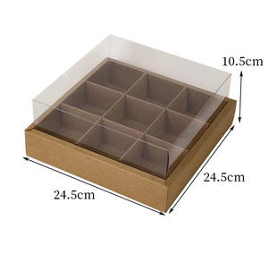 กล่องกระดาษใสแบบใช้แล้วทิ้งสามารถย่อยสลายได้ทางชีวภาพเค้กซูชิขนมหวานคัพเค้กโดนัทบราวนี่ - Product Image 5