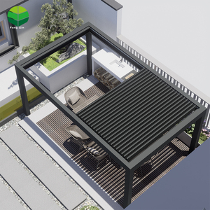 OEM pour les marques bien connues 3X3 3X4 <span class=keywords><strong>4X4</strong></span> 6X4m Patio Extérieur Aluminium Bioclimatique Pergola Couverture Aluminium Persienne Pergola - Product Image 6