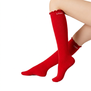 Custom <b>Wool</b> Blend Knee High <b>Socks</b> OEM Embroidery Logo Winter Warm Breathable <b>Long</b> <b>Socks</b> Soft Comfortable Low MOQ Manufacturer - Product Image 4
