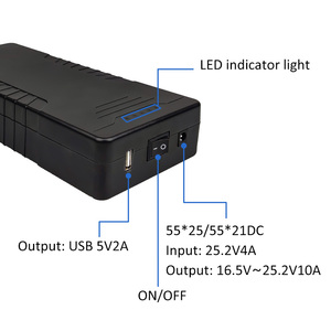 OL5-USB2464 công suất cao 120 Wát DC UPS ngân hàng điện 24V 12800mAh pin lithium điện áp rộng xếp hạng đầu ra cho ánh sáng/công cụ điện/AGV/<span class=keywords><strong>AMR</strong></span> - Product Image 4