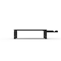 Support d'écran réglable en hauteur sur 3 niveaux avec support pour téléphone, support d'ordinateur en acier robuste 30 kg, organisateur de bureau