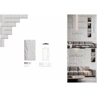 Panneau mural en pierre PU imperméable 3D, revêtement mural extérieur en faux rocher, panneau de pierre artificielle pour chambre à coucher, écologique