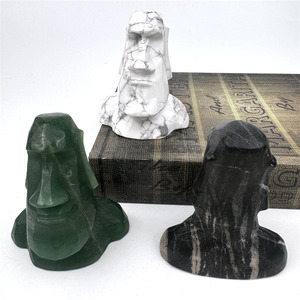 עיצוב חדש קריסטל גילוף מלאכת אבן טבעית פסל קריסטל מואי קריסטל לקישוט - Product Image 5