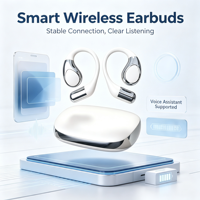 Écouteurs TWS en gros : Confort tout au long de la journée, écouteurs sans fil non intra-auriculaires, contrôle tactile, contrôle qualité strict, écouteurs OWS pour usage quotidien