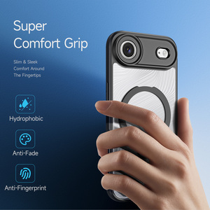 Suitable for iPhone 17Air full-cover magnetic <b>phone</b> case, transparent ultra-thin magnetic stand <b>phone</b> case - Product Image 1