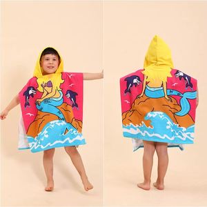 Poncho de plage à capuche pour enfants, personnalisé, le plus populaire, pour l'été, la plage, le surf et la natation, vente en gros - Product Image 3