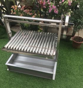 Factory Direct Supply Santa Maria Grill Charcoal Countertop Custom Argentine <strong>Masonry</strong> Grill With V Grate - Product Image 5