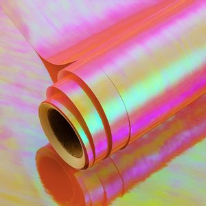 Iridescent Holographic Wrapping <b>Paper</b> <b>Roll</b> Shiny Rainbow Transparent Gift <b>Wrap</b> for Party Decor - Product Image 5