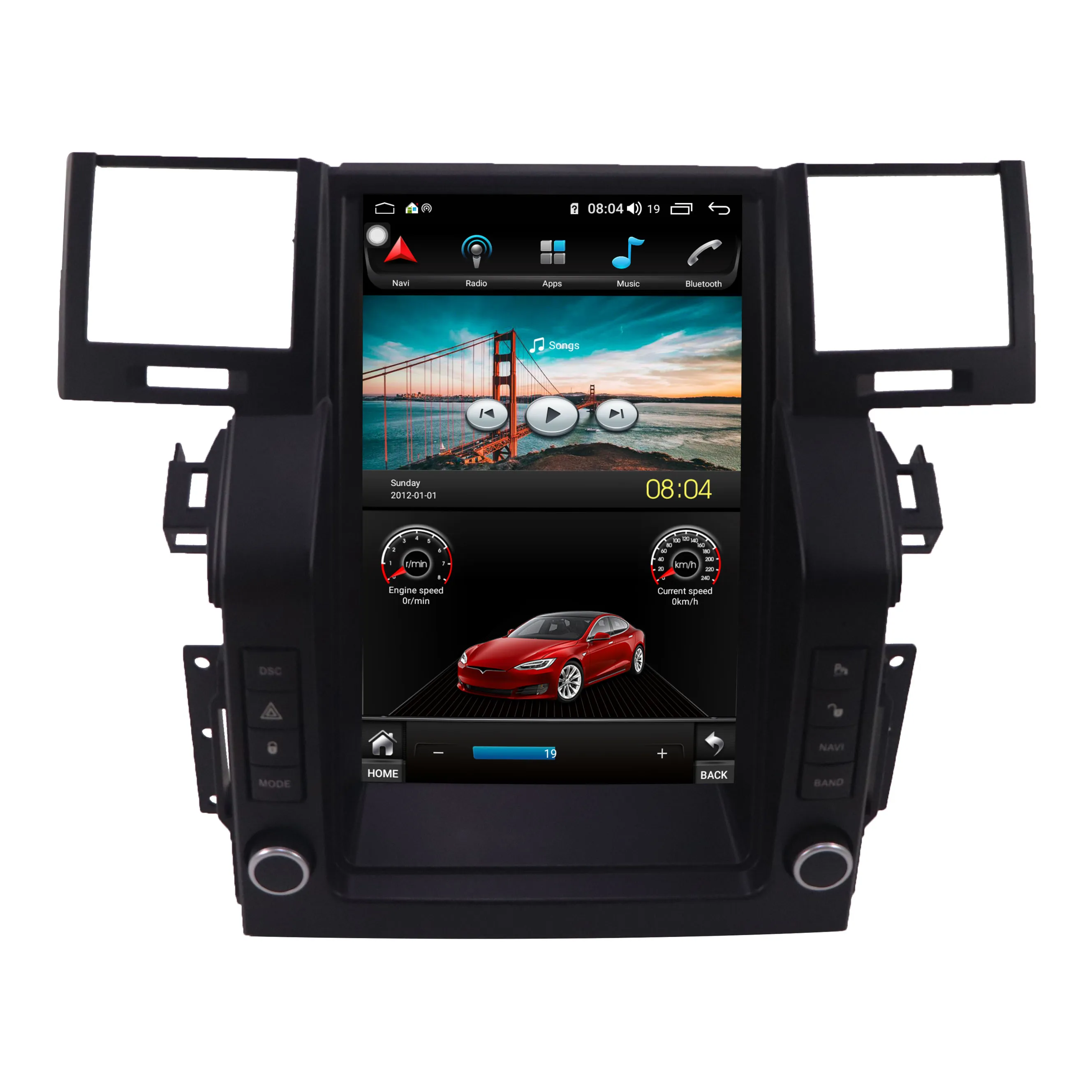 12.1inch Android 12.0 Car radio GPS Navigation Multimedia Audio Stereo video Car DVD Player For Land Range Rover Sport 2005-2009