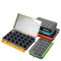 Boîte de rangement multi-compartiments grande capacité en ABS pour leurres de pêche, appâts artificiels et accessoires, boîte à crayons et à outils