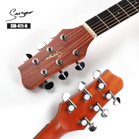 Wholesale Smiger SM-411 String Instrument Cheap Mid Range 6 Steel Strings 41inch Acoustic Guitar with EQ