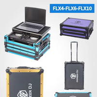 Pioneer DJ FLX4 FLX6 FLX10 Flight Case Pliable Personnalisé pour Équipement DJ avec Plateau pour Ordinateur Portable en Alliage d'Aluminium Pratique Impression Personnalisée OEM