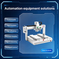 Robot de distribution de bureau à double station 3 axes pour les secteurs 3C et LED