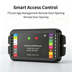 Contrôleur d'accès WIFI TTLock TB01, fini les clés physiques, système de serrure de porte intelligente pour hôtel, Airbnb, appartement, location, contrôle d'accès - Product Image 1