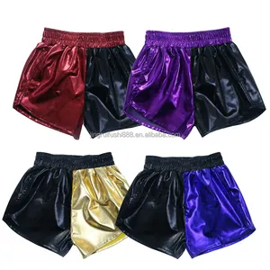 Neueste Kinder-, Mädchen-Sportshorts Sommer Kunstleder strahlendes Kind Baby Mädchen elastische Taille 2 Farben metallfarbene Shorts