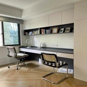 <span class=keywords><strong>Bureau</strong></span> d'<span class=keywords><strong>ordinateur</strong></span> combiné <span class=keywords><strong>de</strong></span> luxe léger avec étagère, aménagement personnalisable, mobilier pour <span class=keywords><strong>bureau</strong></span> familial et chambre d'étude des jeunes - Product Image 2
