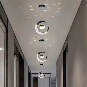 Nordic Luxury oro luna stella LED luci per soggiorno lampade <span class=keywords><strong>a</strong></span> <span class=keywords><strong>sospensione</strong></span> <span class=keywords><strong>da</strong></span> comodino lampade <span class=keywords><strong>a</strong></span> <span class=keywords><strong>sospensione</strong></span> lampadario - Product Image 4